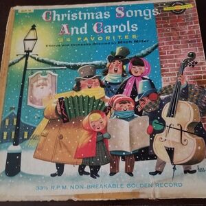 Vintage Christmas Songs and Carols Record